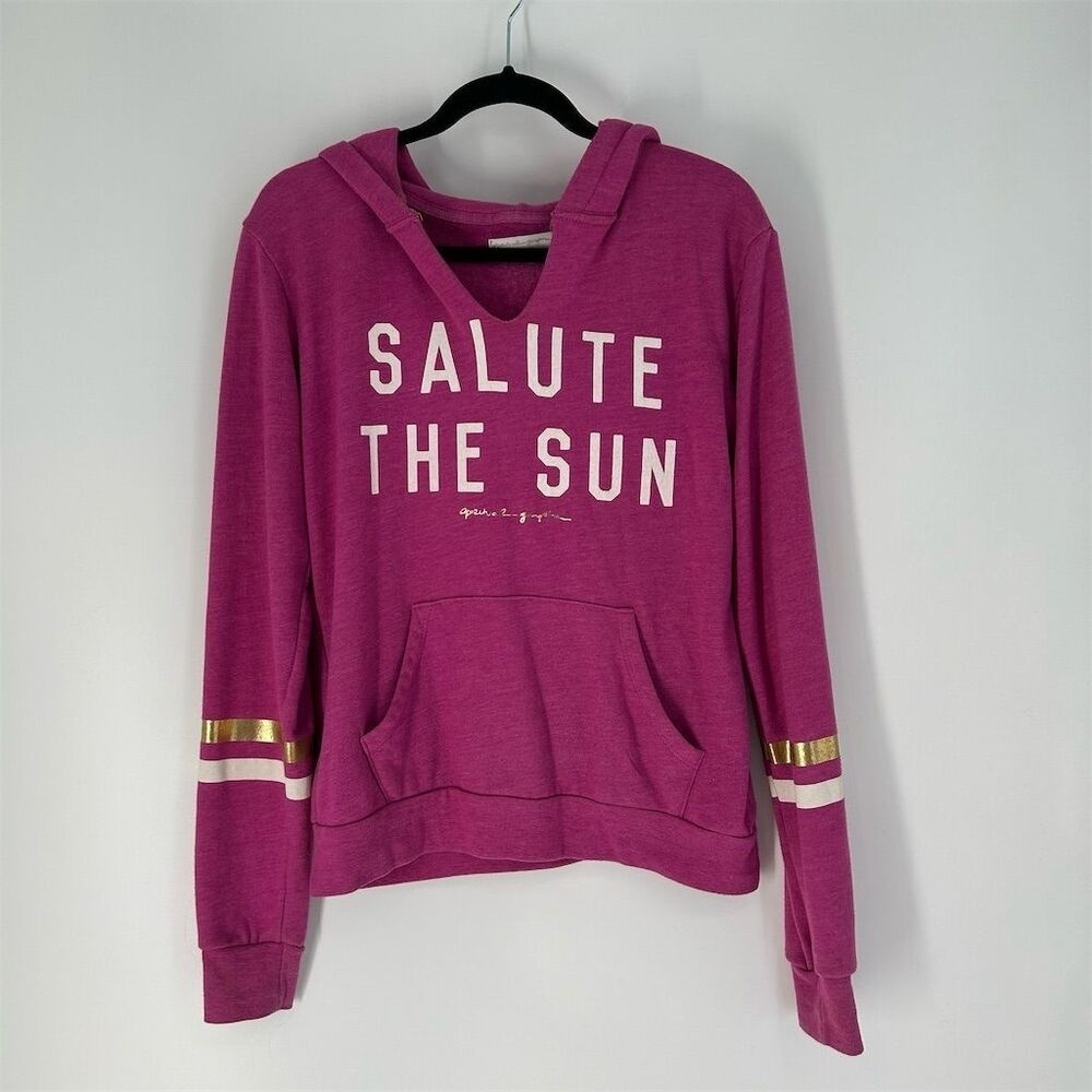 RARE Spiritual Gangster Salute The Sun Hamsa Pullover Hoodie, size Medium - Picture 3 of 11